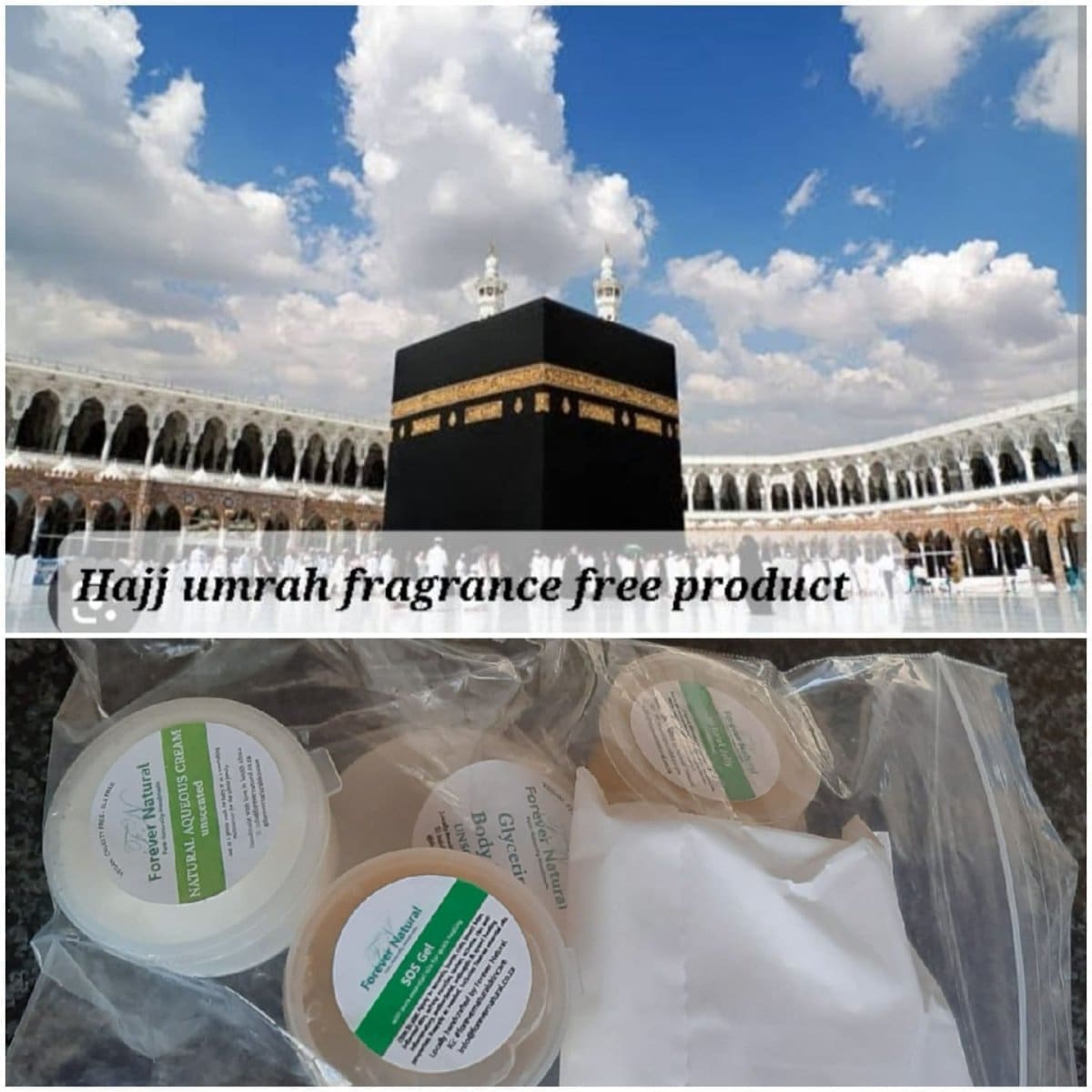 Hajj And Umrah Natural Unscented Mini Toiletry Pack