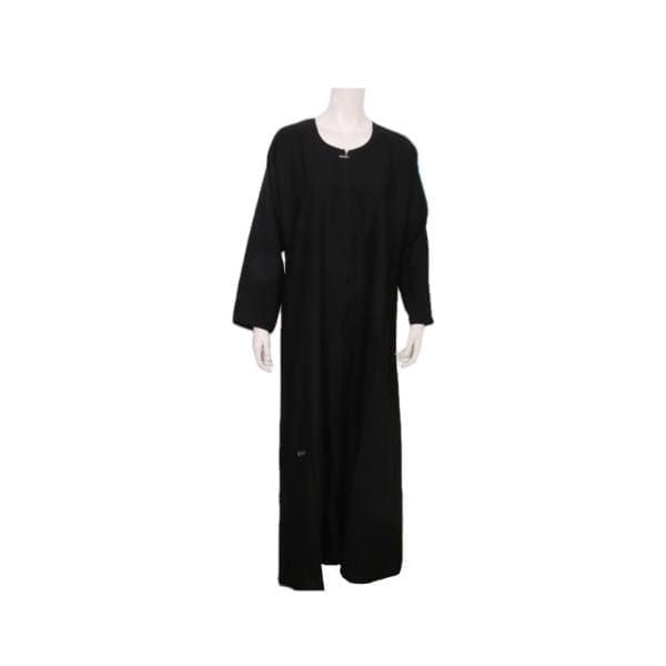 Full Zip Abaya Full Zip Abaya Plain Sleeve - Image 1