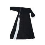 Girls Two Tone Abaya White Detail