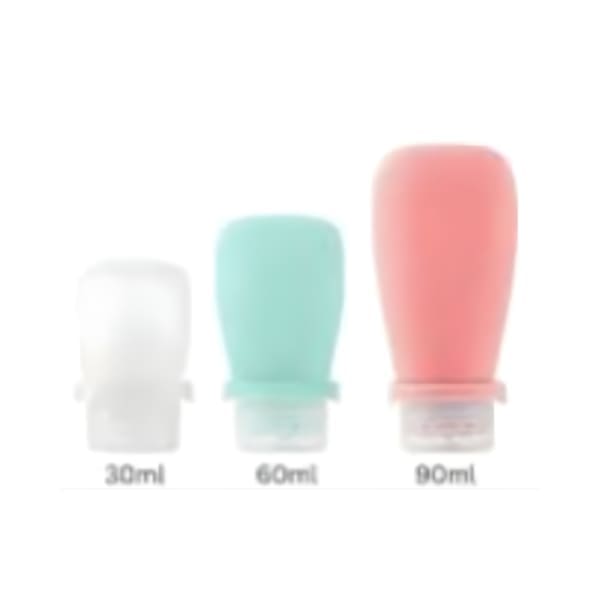 SET OF 3 SILICON BOTTLES (HL395-SET OF 3) Silicone Travel Bottle - Image 1