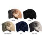 Pleated Ombre Chiffon Scarf - Earthy Tones