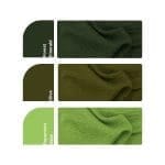 Crushed Weave Scarf - Forest Green Tones